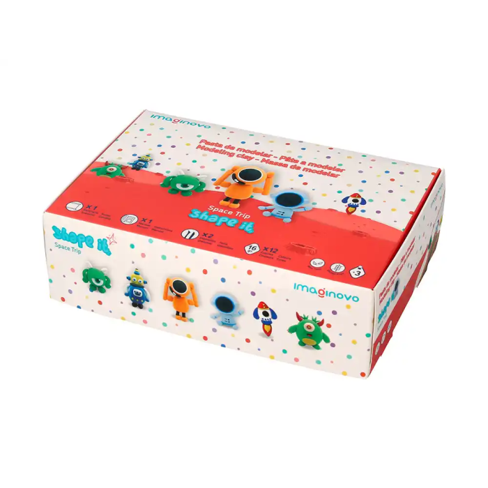 Imaginovo Shape It Space Trip Pasta de Modelar Set 12 Colores Secado al Aire Herramientas e Instrucciones 5 Imaginovo Shape It Space Trip Pasta de Modelar Set 12 Colores Secado al Aire Herramientas e Instrucciones 5