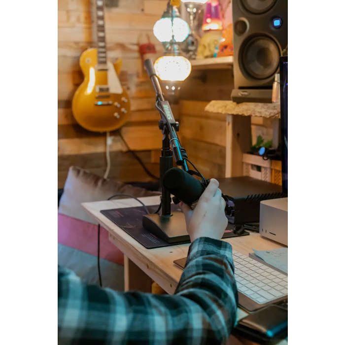 SBG Pie de Micrófono Compacto con Altura Regulable SBG 330-406mm Soporte Escritorio 5