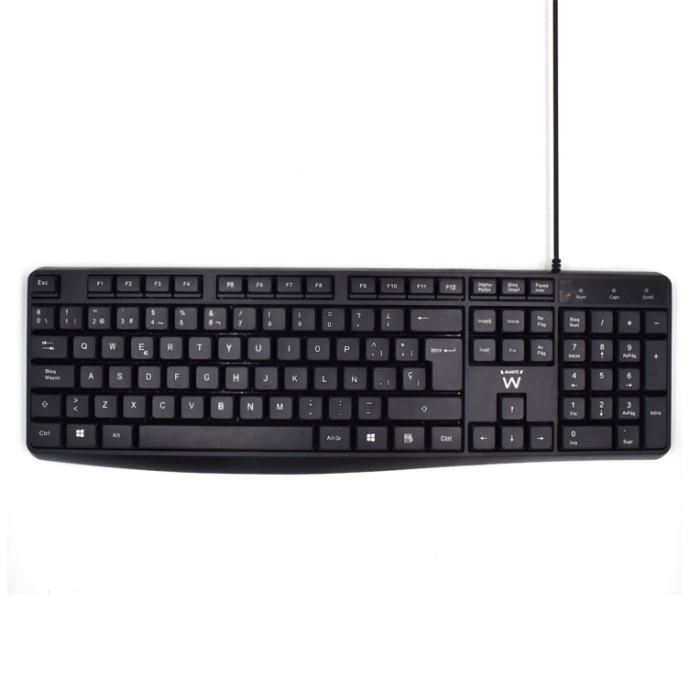 Teclado Ewent Ew3001 Usb Con Escritura Teclado Ewent Ew3001 Usb Con Escritura