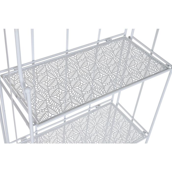 Estanteria Terraza Y Jardin DKD Home Decor Blanco 28 x 160 x 58 cm 2