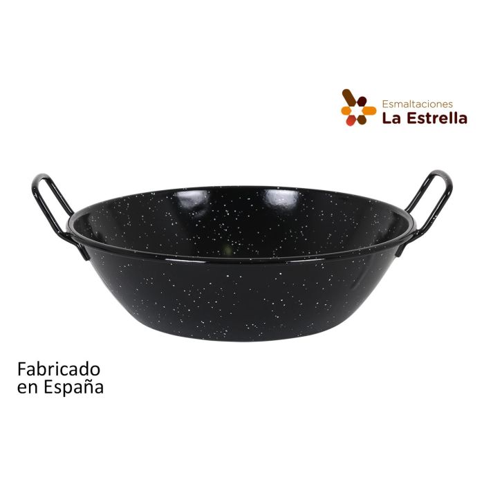 Paellera honda bordonada 30 cm - 4.6L jaspeada - La Estrella (8 Unidades) Paellera honda bordonada 30 cm - 4.6L jaspeada - La Estrella (8 Unidades)