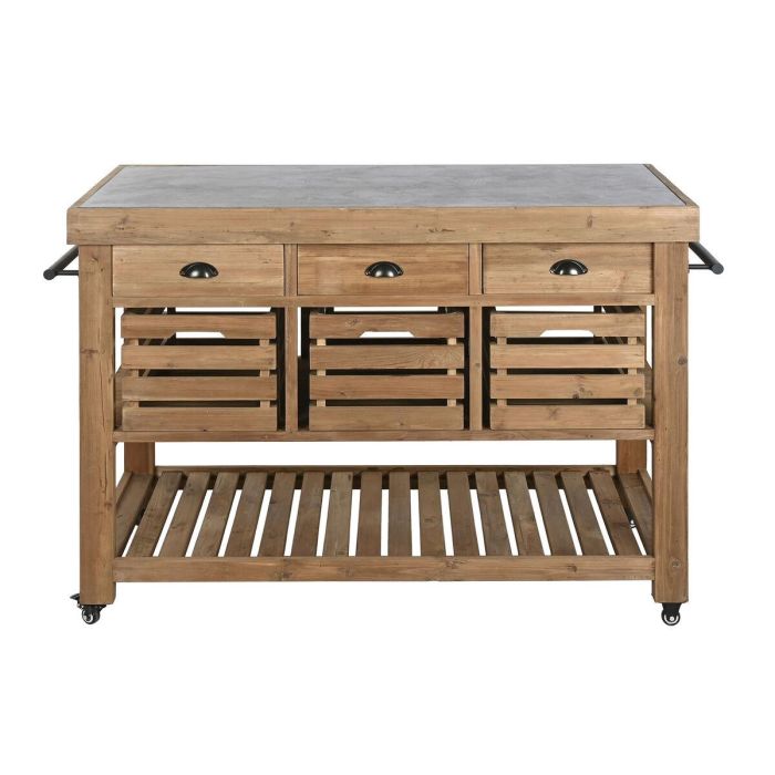 Isla Cocina Cottage DKD Home Decor Natural Negro 75 x 96 x 142 cm 1 Isla Cocina Cottage DKD Home Decor Natural Negro 75 x 96 x 142 cm 1