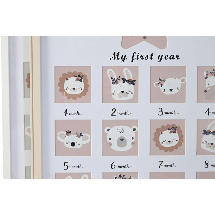 Marco de Fotos Home ESPRIT Cristal Madera MDF 40,5 x 2 x 49,5 cm (4 Unidades) 2 Marco de Fotos Home ESPRIT Cristal Madera MDF 40,5 x 2 x 49,5 cm (4 Unidades) 2