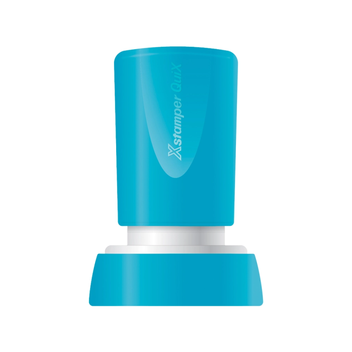 X'stamper Sello Quix Personalizable Redondo Color Azul Diámetro 20 mm q-34 1 X'stamper Sello Quix Personalizable Redondo Color Azul Diámetro 20 mm q-34 1