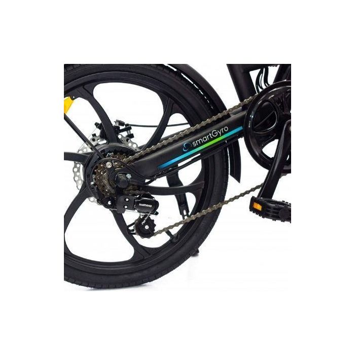 Bicicleta Eléctrica SmartGyro Ebike Crosscity/ Motor 250W/ Ruedas 20"/ Negro