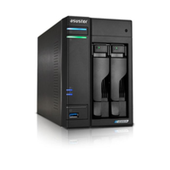 Asustor AS6702T LOCKERSTOR 2 Gen2 NAS Escritorio, Intel Celeron N5105, 4GB DDR4 2933MHz, 2.5GbE, para HDD/SSD y M.2, Negro 8