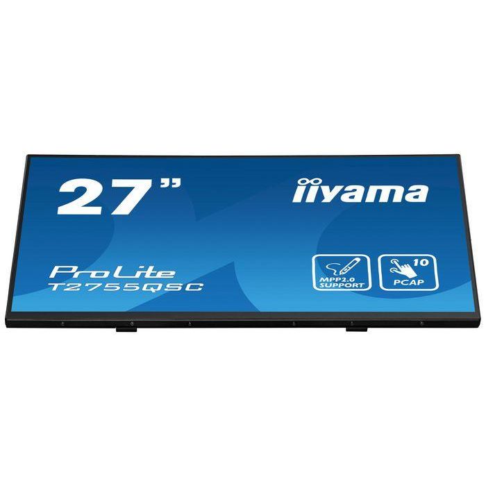 Monitor Iiyama 27" Ips Bonded Pcap 10P Touch, Mpp2.0 (Active Stylus) Supported, 2560X1440, Flat Bezel Free Glass Front, Hdmi, Displayport, 360Cd/M², Usb Hub 2X 3.2, Speakers, Bookstand (T2755QSC-B1) 8 Monitor Iiyama 27" Ips Bonded Pcap 10P Touch, Mpp2.0 (Active Stylus) Supported, 2560X1440, Flat Bezel Free Glass Front, Hdmi, Displayport, 360Cd/M², Usb Hub 2X 3.2, Speakers, Bookstand (T2755QSC-B1) 8