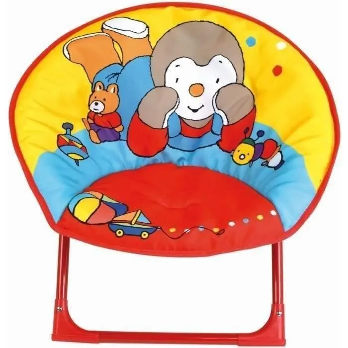Fun House Asiento de Luna T'Choupi Plegable - H.47 x W.54 x D.42 cm - Para Niños 0 Fun House Asiento de Luna T'Choupi Plegable - H.47 x W.54 x D.42 cm - Para Niños 0