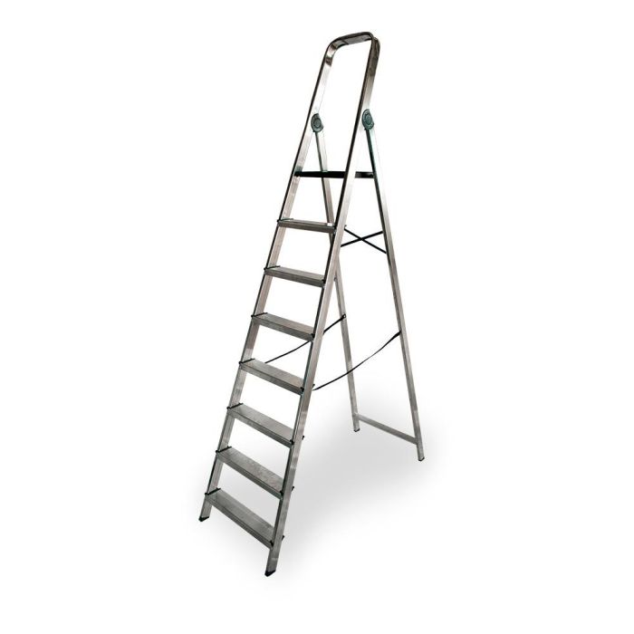 Escalera doméstica aluminio 8 peldaños