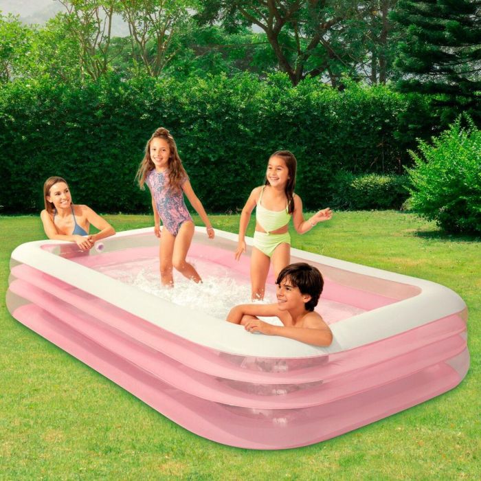 Piscina Hinchable para Niños Intex 1050 L 305 x 56 x 183 cm Rosa (2 Unidades) 5