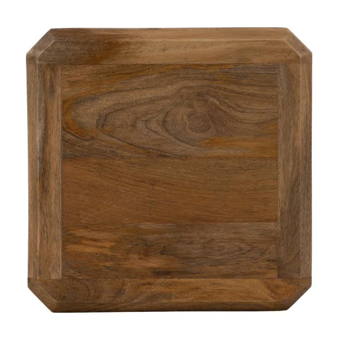 Mesa Auxiliar Marrón Madera de Mango 40 X 40 X 60 cm