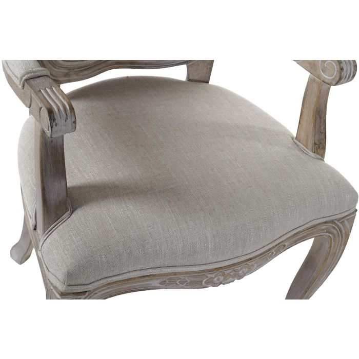 DKD Home Decor Silla Tradicional Marron Beige 57 x 94 x 57 cm (2 Unidades) 3
