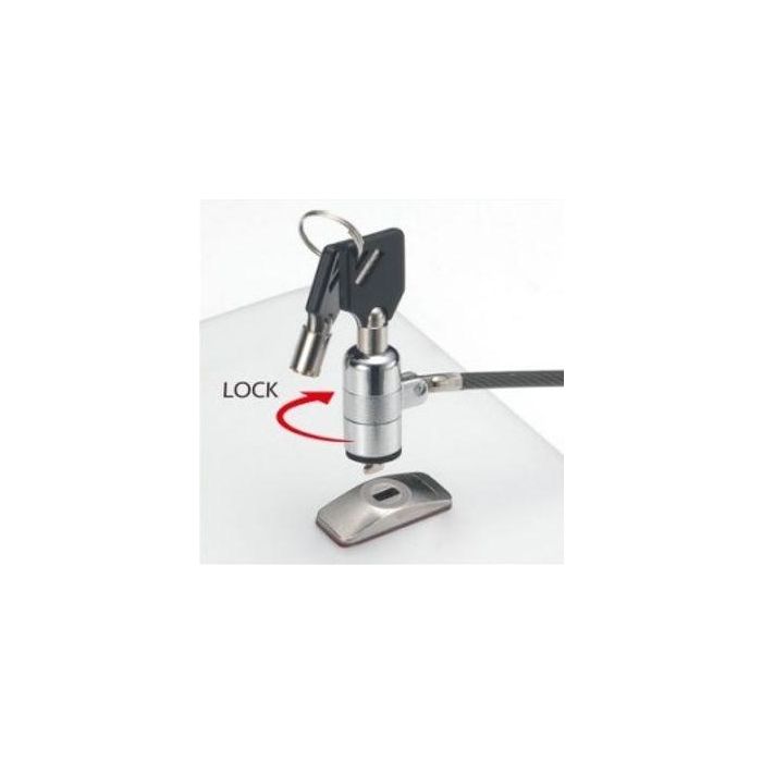 eSTUFF Super Adhesive Plate Tablet/Computer locking kit with Security lock with keys for K-Slot 3