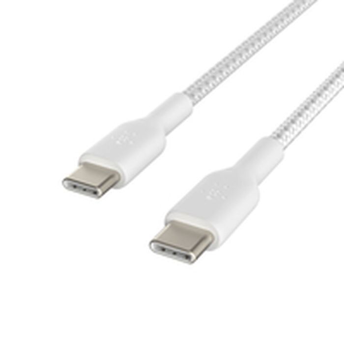 Cable USB-C Belkin CAB004BT2MWH2PK Blanco 2 m (2 Unidades) 3 Cable USB-C Belkin CAB004BT2MWH2PK Blanco 2 m (2 Unidades) 3