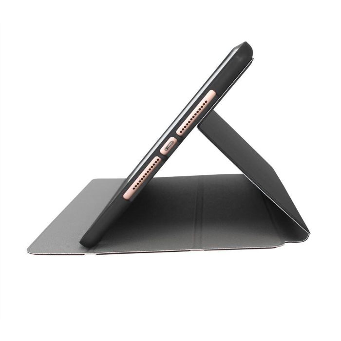 Elbe Funda FU-003 para iPad 10.2" 2020 Gris Espacial TPU y PU con Compartimento Apple Pencil 3