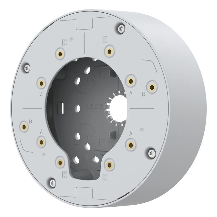 Axis TP3603 Caja trasera con pasacables para instalaciones interiores, facilita y acorta el tiempo de instalación 1