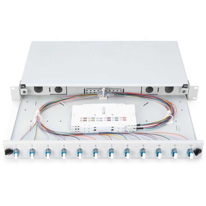 Digitus LWL Spleißbox 1HE 12x LC DX OS2 Gris 3