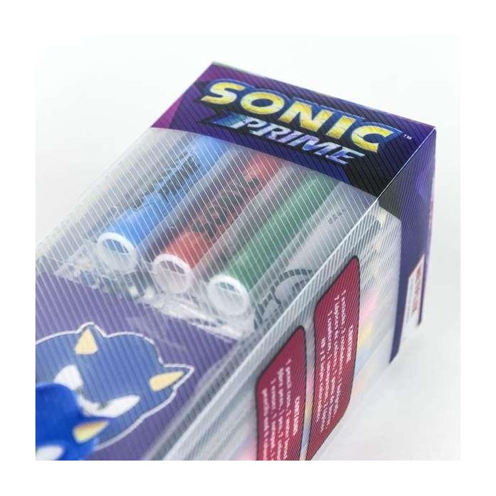 Set papelería coloreable sonic prime 11.0 x 24.0 x 9.5 cm 3