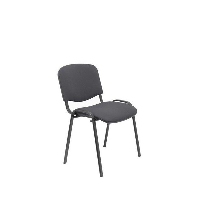 Silla Piqueras Y Crespo Alcaraz Confidente Ergonomica Apilable Estructura Negra Asiento Y Respaldo Tapizados Bali Gris Oscuro Pack De 4
