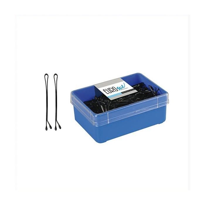 EUROSTIL Caja de clips bola negra 50mm