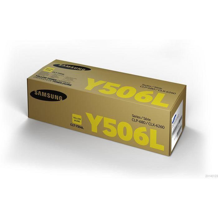 Samsung CLT-Y506L High Yield Yellow Original Toner Cartridge 1 Samsung CLT-Y506L High Yield Yellow Original Toner Cartridge 1