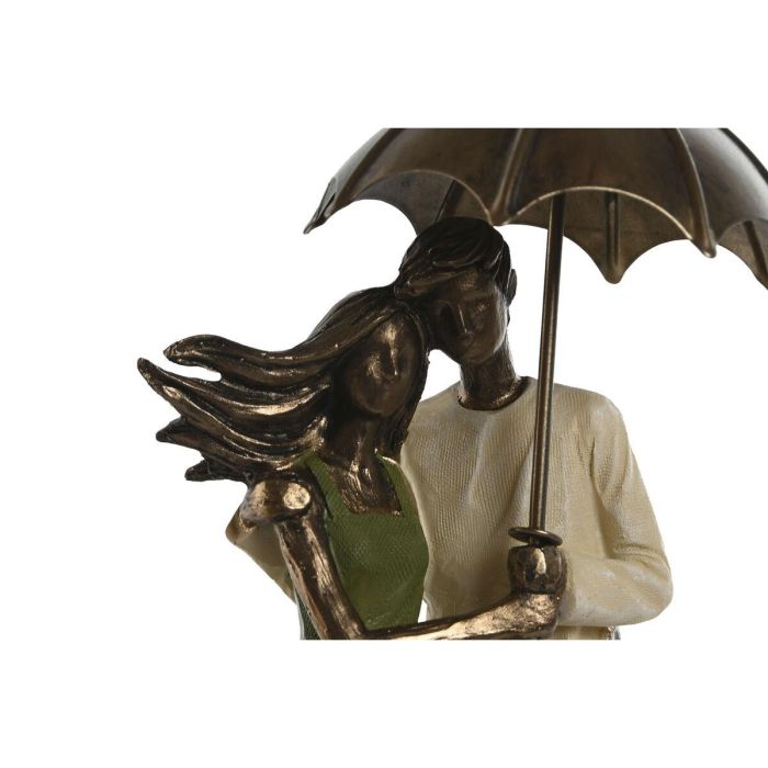 Figura Decorativa Home ESPRIT Verde Dorado Pareja 12,5 x 8 x 25,5 cm Figura Decorativa Home ESPRIT Verde Dorado Pareja 12,5 x 8 x 25,5 cm
