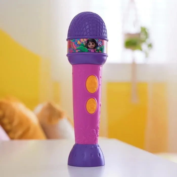 Spinmaster SPI6071801 Micrófono Funcional Dora la Exploradora, 18cm, 4 Canciones y 9 Sonidos, a partir de 3 Años 4 Spinmaster SPI6071801 Micrófono Funcional Dora la Exploradora, 18cm, 4 Canciones y 9 Sonidos, a partir de 3 Años 4