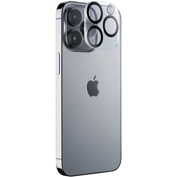 Cellularline Camera Lens Protection iPhone 15 Pro / Max Clear 2