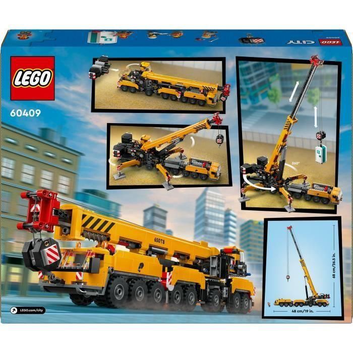 LEGO City 60409 Grúa de Construcción Móvil Amarilla, set de construcción de regalo para niños 5 LEGO City 60409 Grúa de Construcción Móvil Amarilla, set de construcción de regalo para niños 5