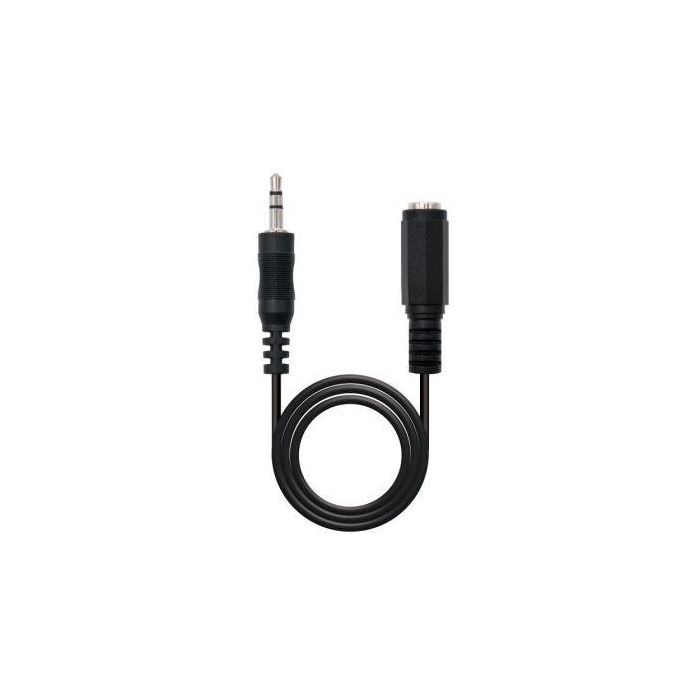 Nanocable 10.24.0205 Cable de Audio Estéreo Jack 3.5mm Macho a Jack 3.5mm Hembra para Prolongar Conexión de Audio, 5 Metros, Negro Nanocable 10.24.0205 Cable de Audio Estéreo Jack 3.5mm Macho a Jack 3.5mm Hembra para Prolongar Conexión de Audio, 5 Metros, Negro