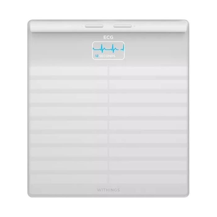 Withings Body Scan Báscula personal electrónica con análisis corporal completo, WiFi, Bluetooth, blanco, 200 kg