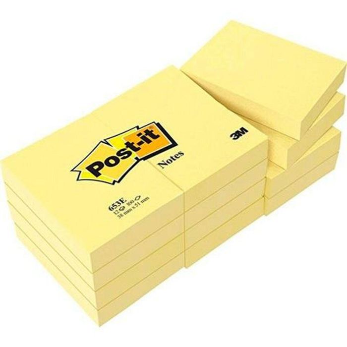 Bloc de Notas Post-it 38 x 51 mm Amarillo (15 Unidades) 1