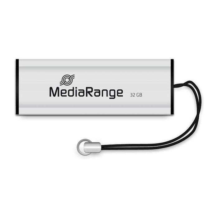 MEDIARANGE MR916 Memoria USB 32GB USB 3.2 Typ-A Negro Plata 1