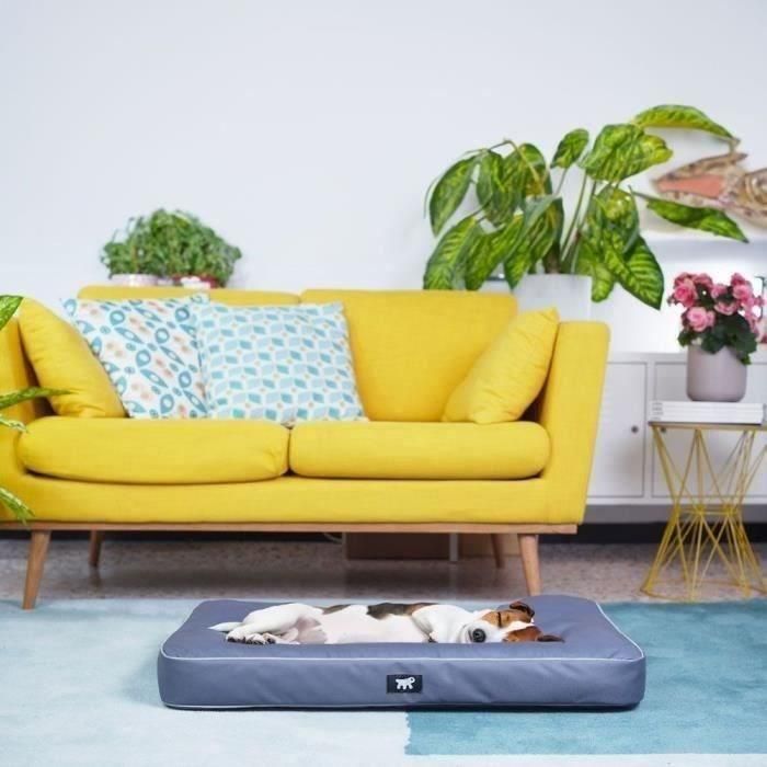 Ferplast FER8010690171951 Cojín para perros Polo 80x50x8 cm Gris Antiarañazos 3 Ferplast FER8010690171951 Cojín para perros Polo 80x50x8 cm Gris Antiarañazos 3