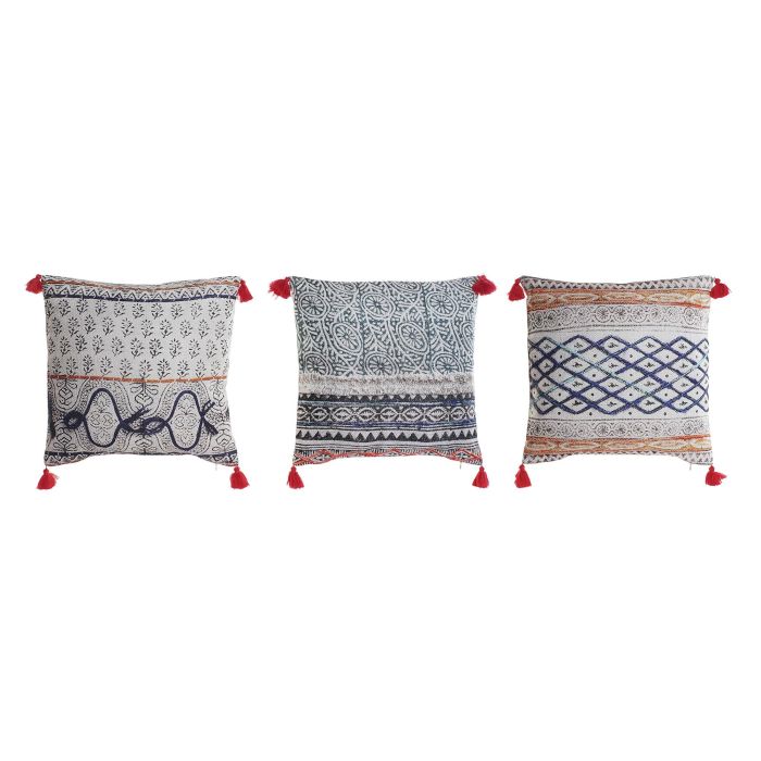 DKD Home Decor Cojín Boho Multicolor Pompón 45x45x10 cm Poliéster y Lino Pack 6 Unidades Cierre Cremallera Lavado Seco 0 DKD Home Decor Cojín Boho Multicolor Pompón 45x45x10 cm Poliéster y Lino Pack 6 Unidades Cierre Cremallera Lavado Seco 0