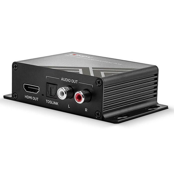 Lindy HDMI 4K 60Hz 18Gbps Audio Extractor Separador de Audio Digital y Analógico Dolby Digital 5.1 Óptico RCA HDR HDCP 2.2 1