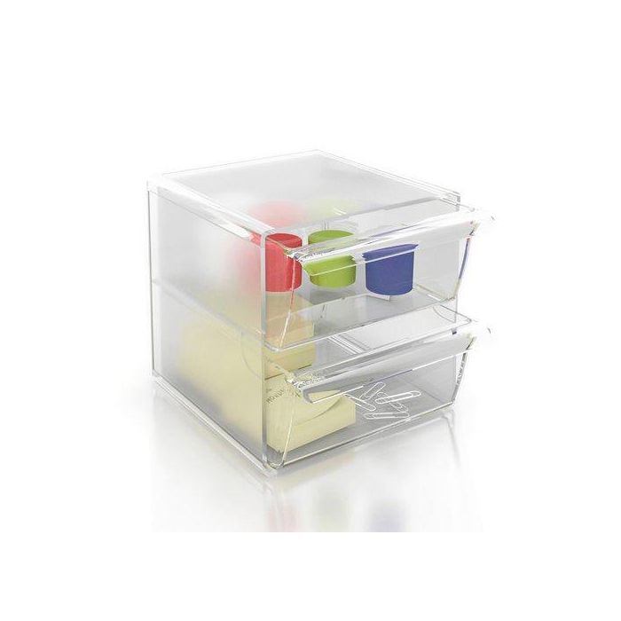 Bandeja Organizador Archicubo 6702 (Cubo 2 Cajones Grandes) Cristal