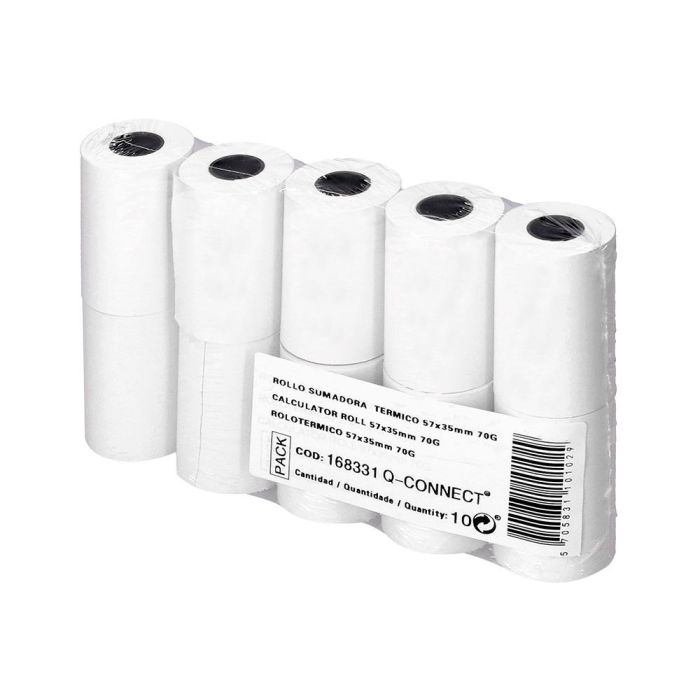 Rollo Sumadora Termico Greening 57 mm Ancho X 35 mm Diametro Para Tpv Sin Bisfenol A Papel De 70 gr-M2 100 unidades 2