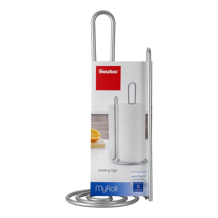 Metaltex Portarrollos de cocina 'my-roll' Ø15x32cm, recubrimiento polytherm metallic 4
