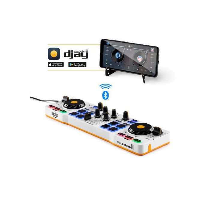 Hercules DJControl Mix Consola DJ Bluetooth para Smartphone y Tabletas Android/iOS (4780921)