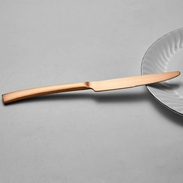 Arthur Martin AM0056 Juego de cubiertos 24 piezas Acero inoxidable Acabado cobre 1 Arthur Martin AM0056 Juego de cubiertos 24 piezas Acero inoxidable Acabado cobre 1