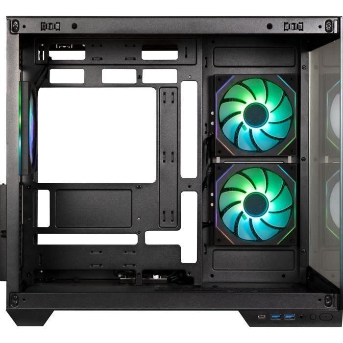 Caja de PC - BITFENIX - Triton - Cube - ATX - Negro - Vidrio templado - USB-C y A-RGB 4 Caja de PC - BITFENIX - Triton - Cube - ATX - Negro - Vidrio templado - USB-C y A-RGB 4
