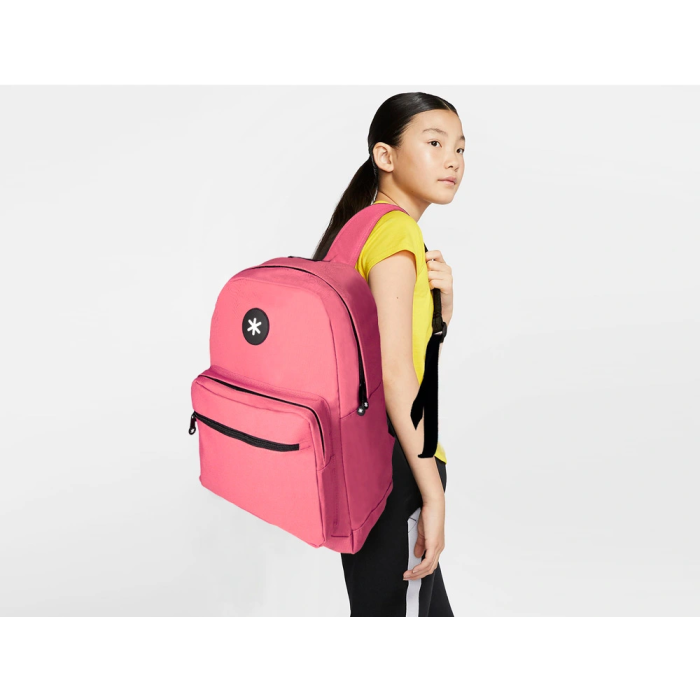 Antartik Mochila escolar con asa y bolsillo frontal con cremallera, color Coral, 320x140x430 mm 11