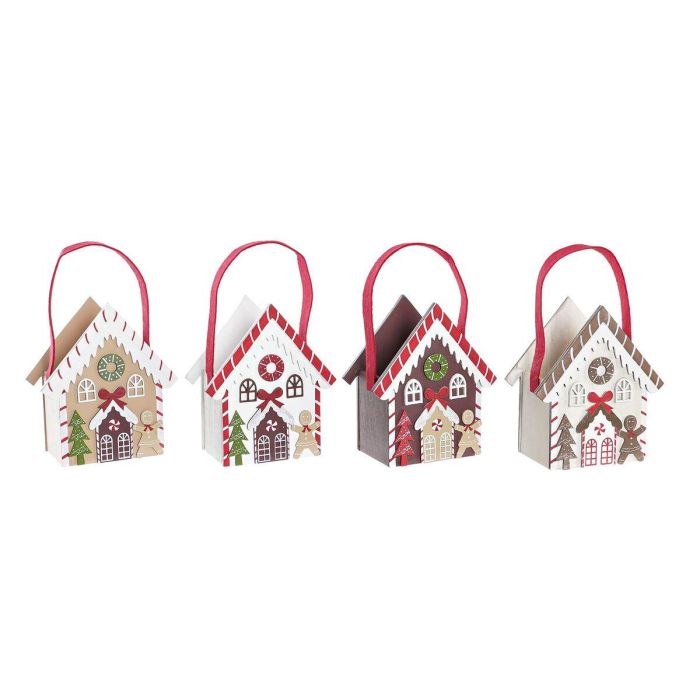 Decoracion Colgante Navidad Tradicional DKD Home Decor Blanco Marron 7 x 15 x 13 cm (4 Unidades) Decoracion Colgante Navidad Tradicional DKD Home Decor Blanco Marron 7 x 15 x 13 cm (4 Unidades)