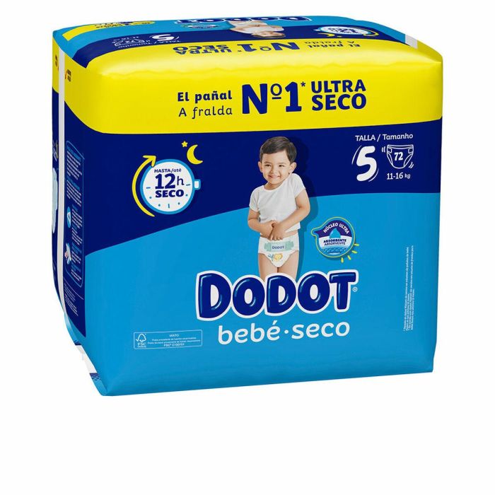 Dodot Pañales Etapas Talla 5 (11-16 kg) 72 Unidades