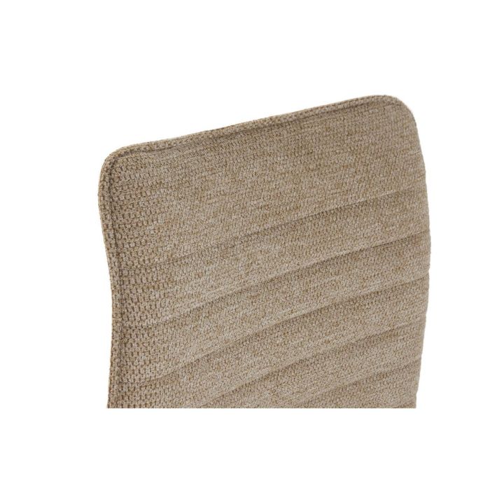 DKD Home Decor Silla de Oficina Marrón 54.5 x 78.5 x 44.5 cm Poliéster y Metal 5