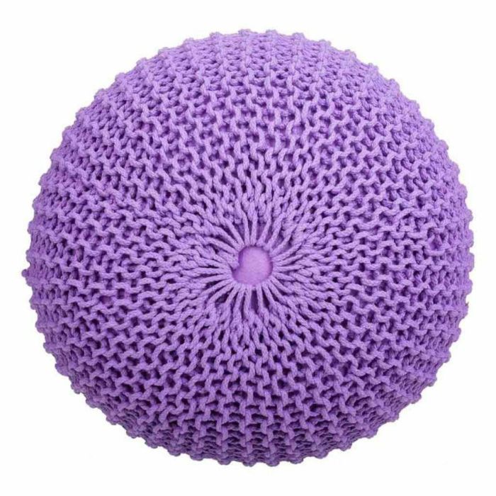 Puff Alexandra House Living Violeta Poliestireno 45 x 30 x 45 cm 2