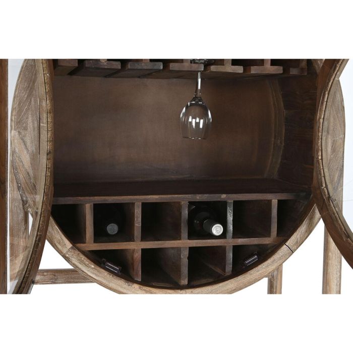 DKD Home Decor Mueble Bar Alpino de Madera Reciclada, Teca y Cristal Natural con 2 Puertas 40x182x75 cm 1 DKD Home Decor Mueble Bar Alpino de Madera Reciclada, Teca y Cristal Natural con 2 Puertas 40x182x75 cm 1