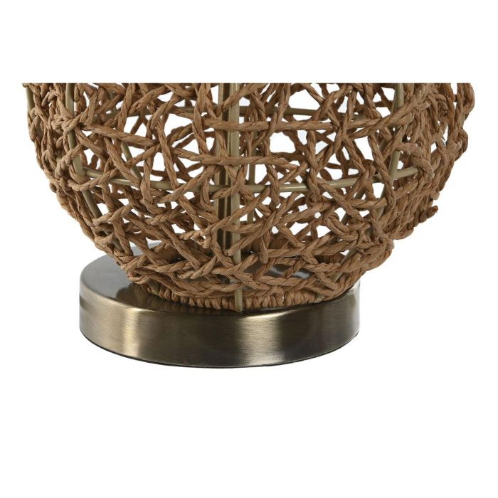 Lampara Sobremesa Balines DKD Home Decor Beige Natural 33 x 60 x 33 cm 3 Lampara Sobremesa Balines DKD Home Decor Beige Natural 33 x 60 x 33 cm 3