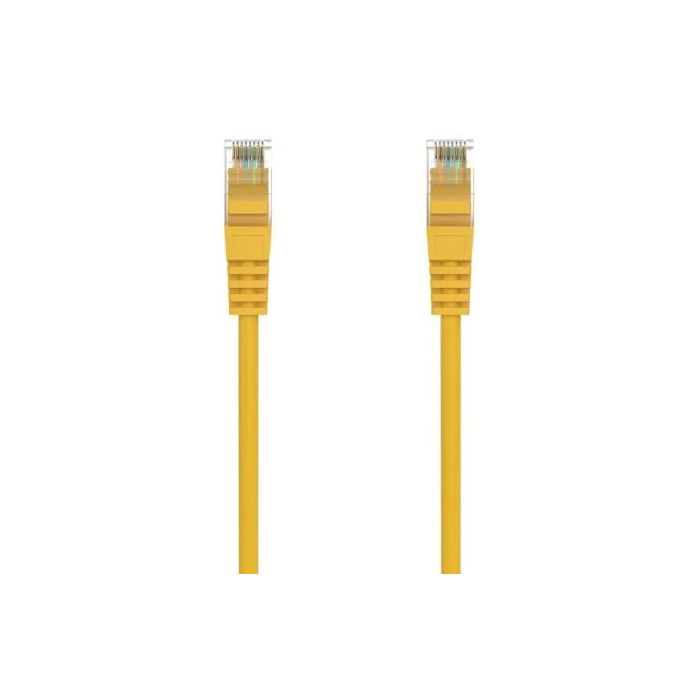 AISENS - CABLE DE RED LATIGUILLO RJ45 LSZH CAT.6A 500 MHZ UTP AWG24, AMARILLO, 1.5M